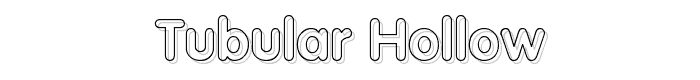 Tubular Hollow font